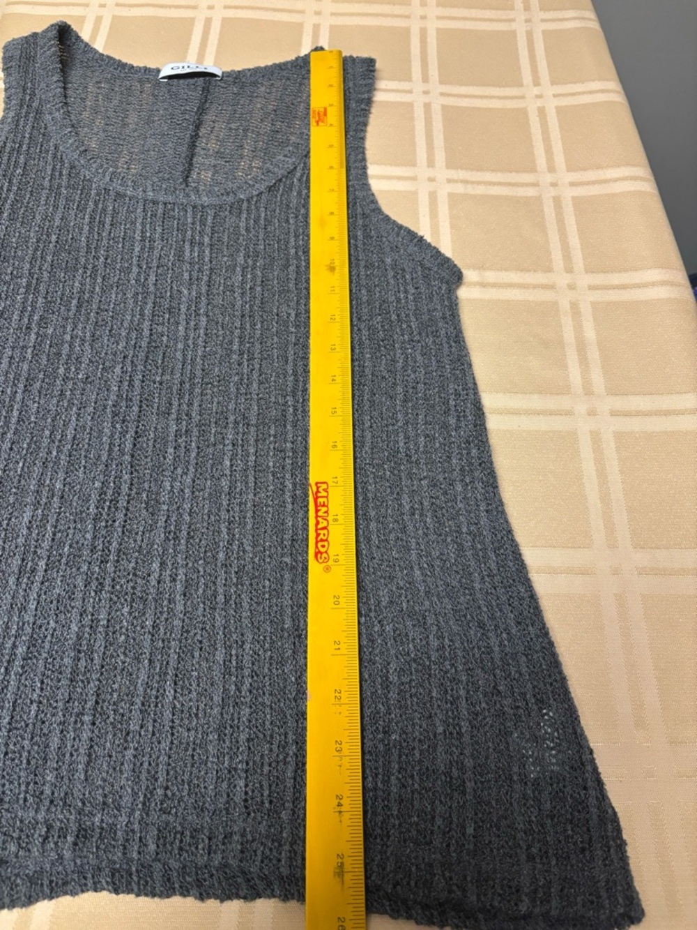 Gilli Charcoal  Knit Tank - Picture 6 of 7